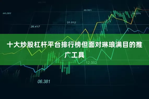 十大炒股杠杆平台排行榜但面对琳琅满目的推广工具